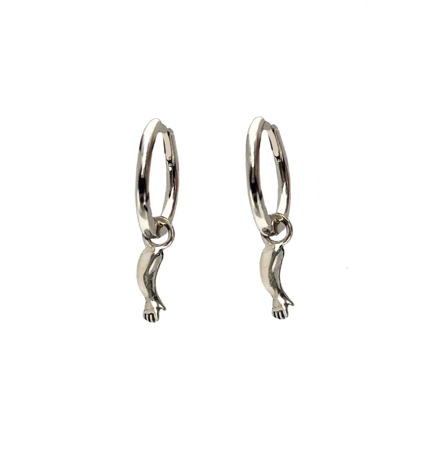 Baby Doll Bottom Hoop Earrings - Image 15