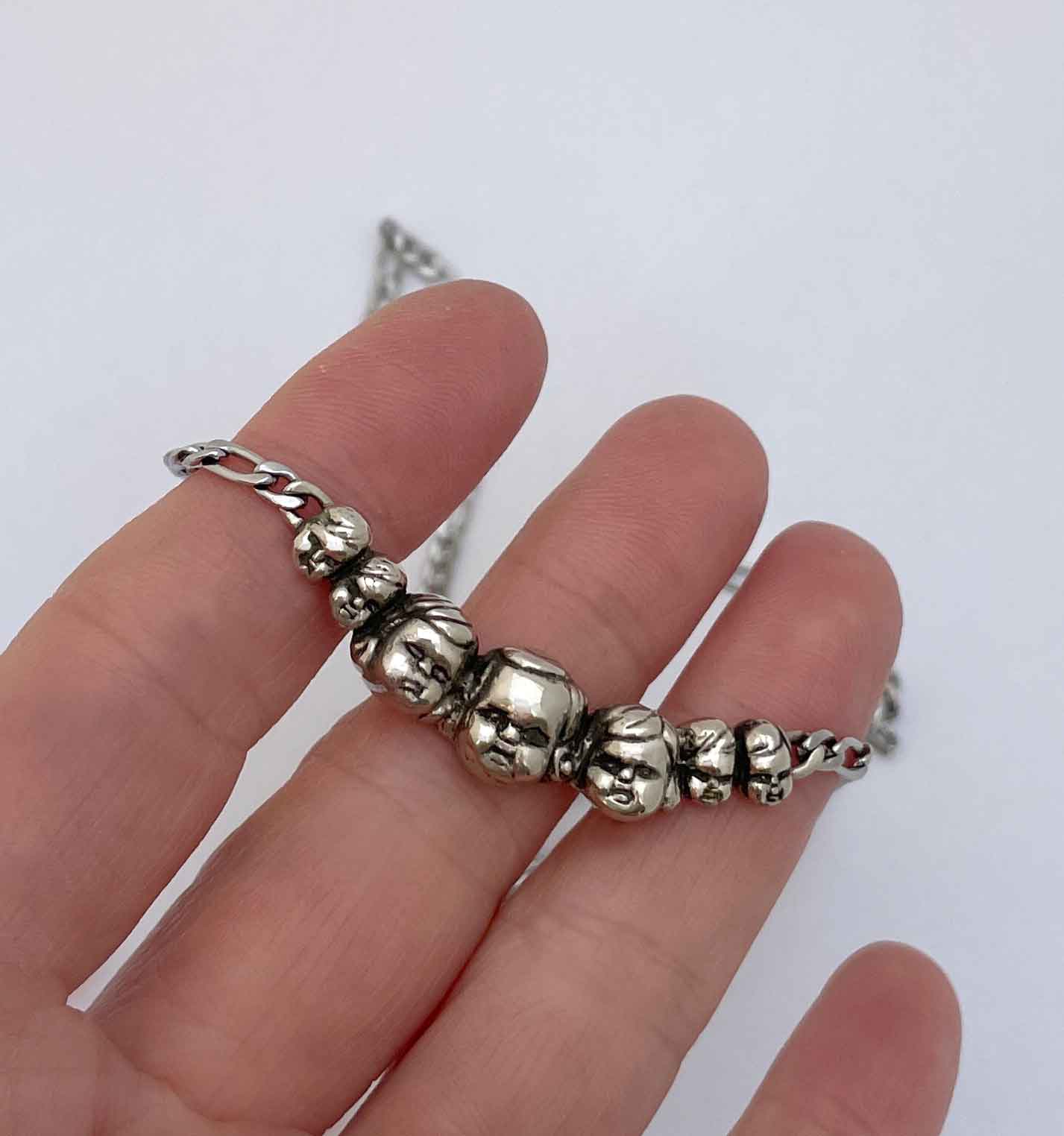 Baby Doll Heads Necklace - Image 5