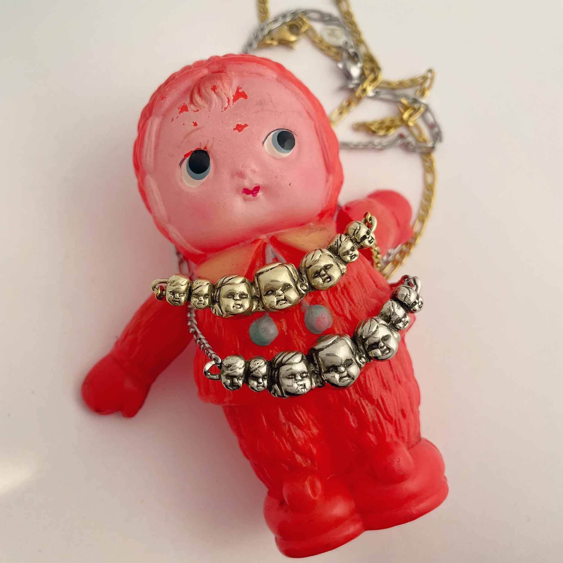 Baby Doll Heads Necklace Ready to Ship - Image 6