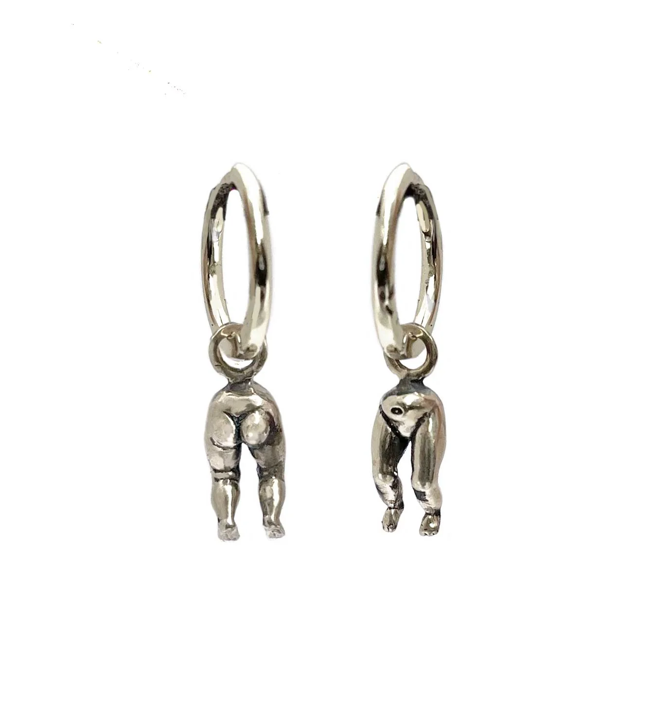 Baby Doll Head Hoop Earrings - Image 10