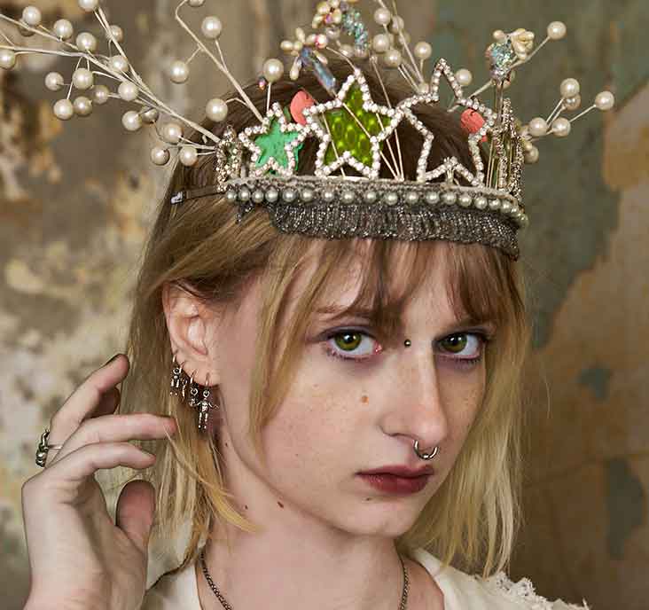 Baby Doll Head Hoop Earrings - Image 7