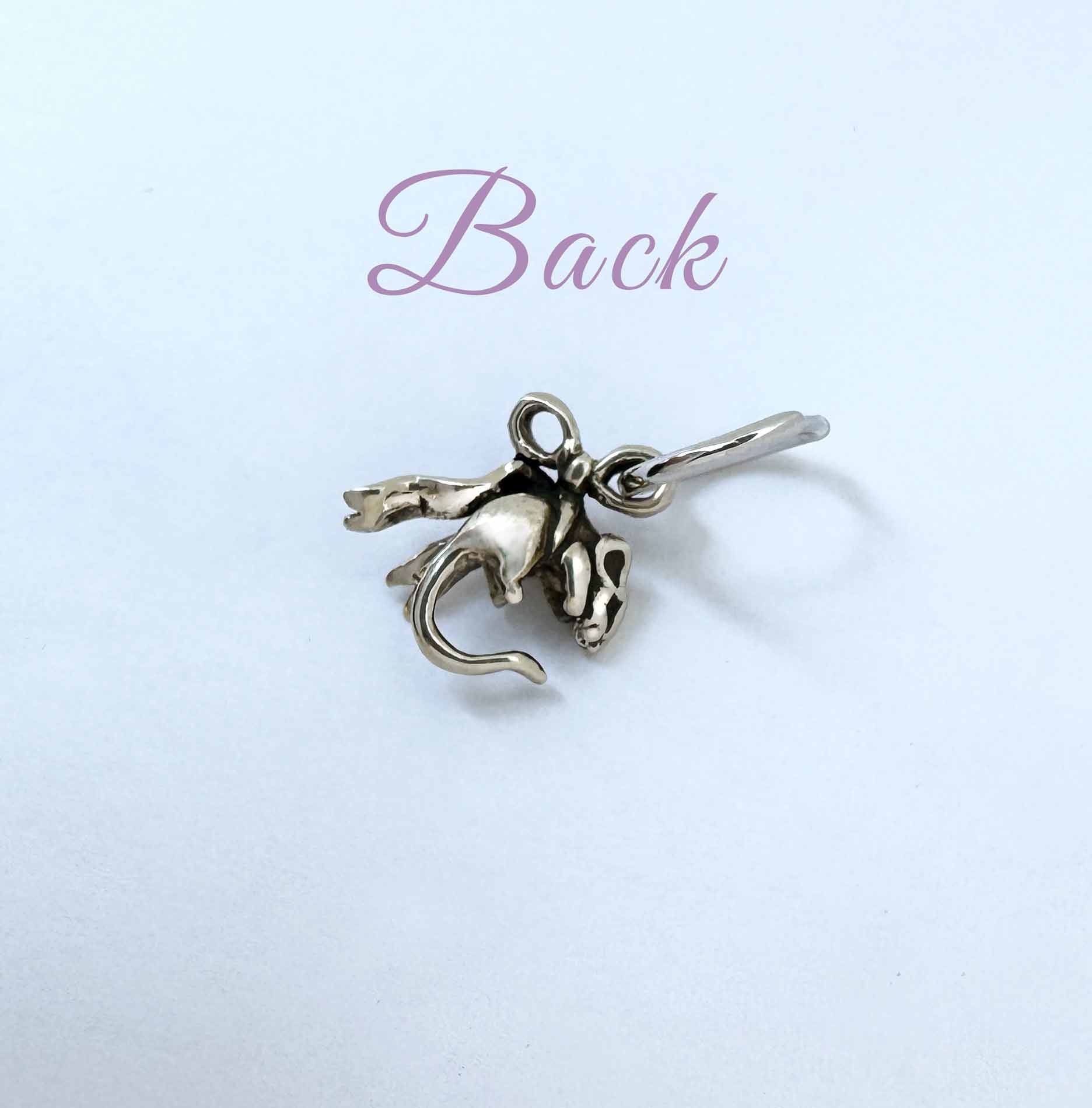 Rat Bow Hoop Earrings "Hanging by a Thread" - Image 2