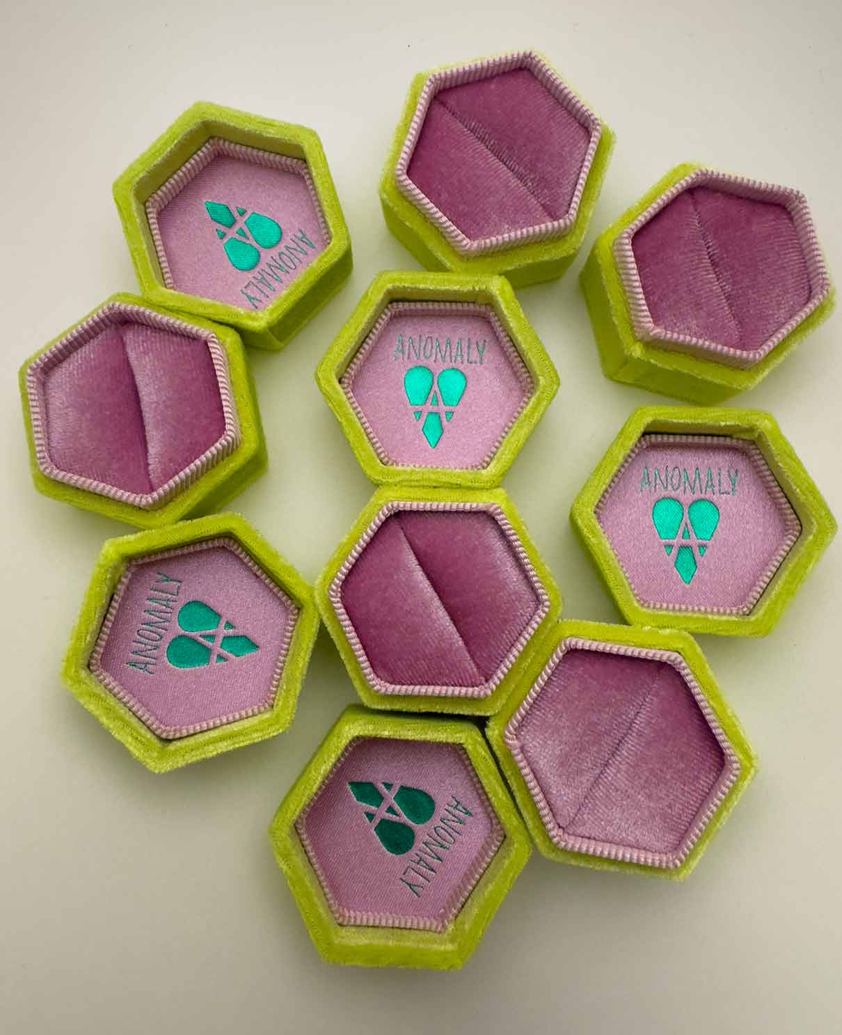 Velvet Ring Box in Pink by Anomaly Jewelry - Image 6