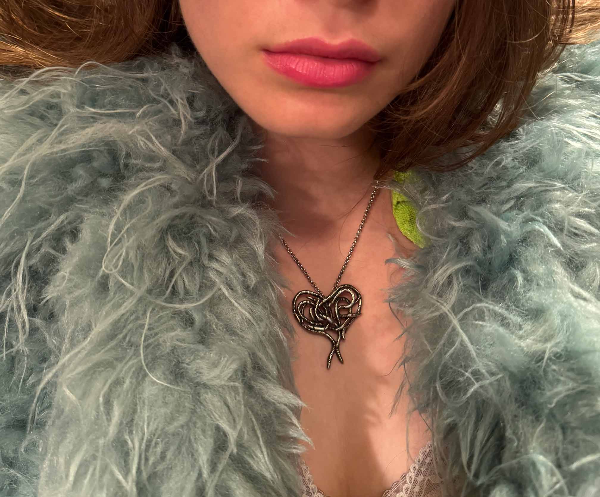 Worm Heart Necklace - Image 2